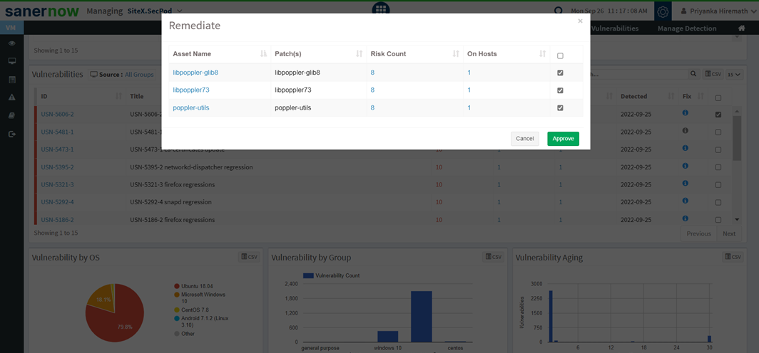 Sanernow Vulnerability Management User Guide Secpod Documentation