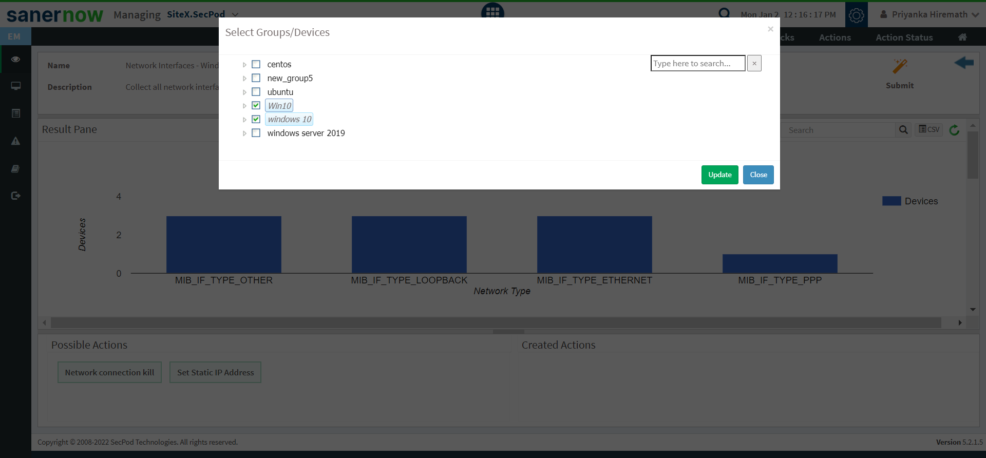How to collect all network interfaces in Windows systems? SecPod